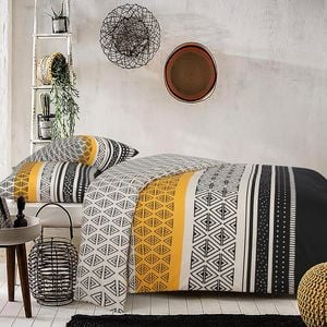 Pure Cotton King Quilt Cover Set - Jasper
