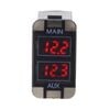 Hulk Toyota Early Dual DC Voltmeter Red Illumination 12v 39 x 21mm