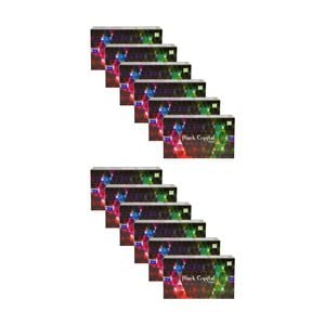 12PK Satya Home Fragrance Scented Incense Sticks Packet Set 15gm Black Crystal