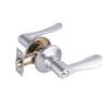 Tasman Satin Chrome Tiva Left Handed Entrance Leverset