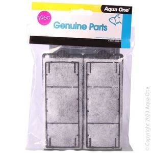 Aqua One HFX 70, 100, 150, 200 Carbon Cartridge (2pk) 196c (25196c)