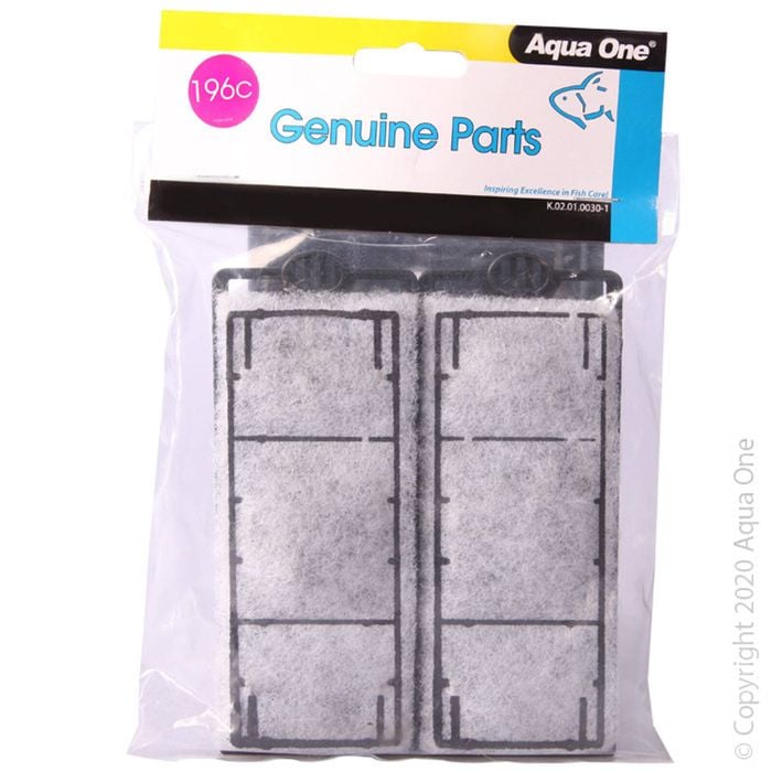 Aqua One HFX 70, 100, 150, 200 Carbon Cartridge (2pk) 196c (25196c)