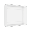Lugna 768 x 900 x 280mm White Cabinet Shell