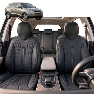 Australian Goose Front Seat Covers for Hyundai Tucson 2010 - 2015 (LM) - PU Leather, Black (2pc)