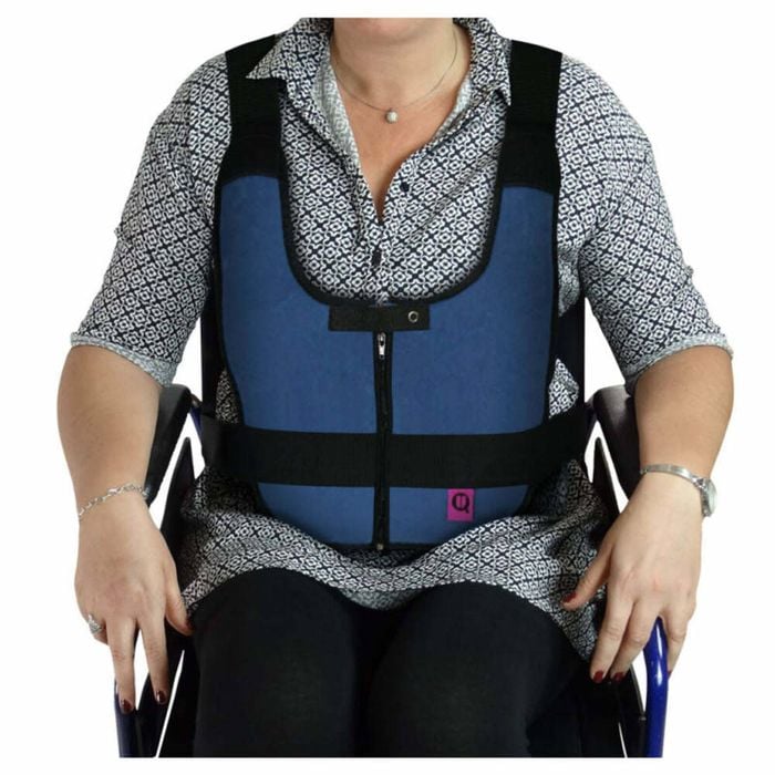 Comfortable Wheelchair Safety Belt with Padded Vest Support - Adjustable - Medium - Ubio