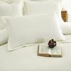 CottonMore 2pcs of 100% Cotton Waffle Pillowcases Cream 48x73cm+5cm