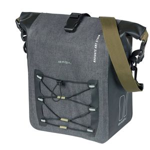 Basil Navigator Storm Mik Studs (Side) Pannier Bag Medium Black