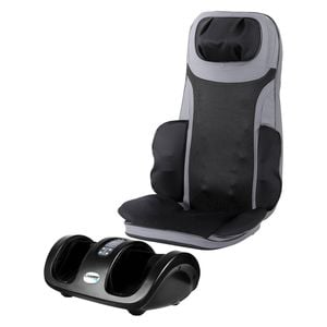 Livemor Full Back Massage Seat Cushion Heating With Kneading Foot Massagers