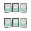 6PK Unigift Aspect MDF/Glass A4 Picture Frame - Assorted