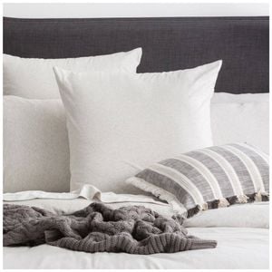 Renee Taylor Comfort T’s Organic Cotton Jersey European Pillowcase Ecru