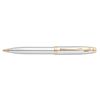 Sheaffer 100 Ball Point Pen Writing Office Stationery Chrome/Gold Trim Plate