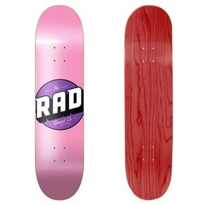 Rad Board Co Logo Skateboard Pro Premium Durable 8.5 Decks - Pink/red