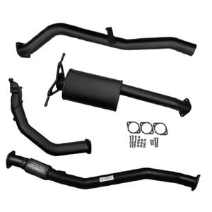 Ignite Exhausts Turbo Back For Nissan D22 Navara 2.5l 3" No Cat With Muffler Black Aluminised Steel
