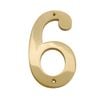 Sandleford 150mm Brass House Number 6