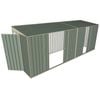 Build-a-Shed 1.5 x 5.2 x 2m Double and Single Sliding Side Door Skillion Shed - Green