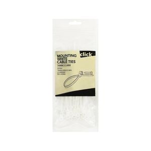 Click 150mm Mounting Cable Tie - 25 Pack