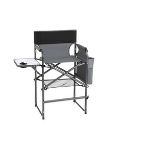 Costway Director Chair Tall Camping Folding Chair-Black