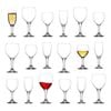 LAV 18pc Misket Wine Glasses & Champagne Flutes Set