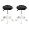 Levede 2pcs PU Leather Salon Bar Stools - Black
