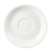Olympia Whiteware Cappuccino Saucers Porcelain Round 160mm 12 Pack