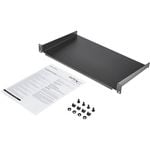 StarTech.com 1U Server Rack Cabinet Shelf - Fixed 10" Deep Cantilever Rackmount Tray for 19" Data/AV/Network