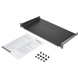 StarTech.com 1U Server Rack Cabinet Shelf - Fixed 10" Deep Cantilever Rackmount Tray for 19" Data/AV/Network