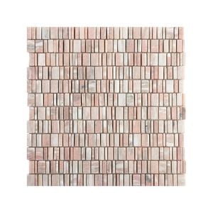 Decor8 305 x 310mm Mayan Norwegian Rose Honed Mosaic Tile