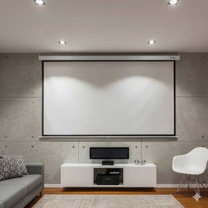 100 Inch 16:9 Manual Pull Down Outdoor Projector Projection Screen