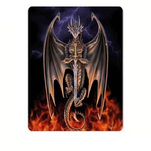 Anne Stoke Dragon Warrior Polar Fleece Throw 127 x 152 cm