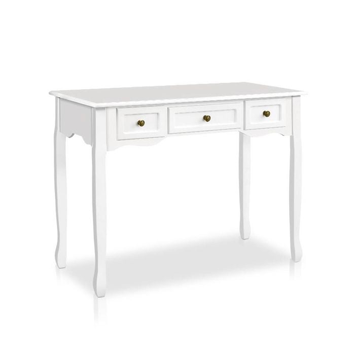 Artiss 3 Drawers Console Table White