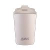 Oasis Ceramic Lined Stainless Steel Double Wall Insulated Coffee Cup 360ml - Oat