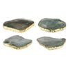 4PK Allira 10cm Agate Coaster Set Tableware - Green