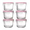 Glasslock Baby 6 Piece Round 165ml Food Container Set