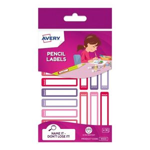 Avery Rectangle Pencil Label 30pcs (Girl)