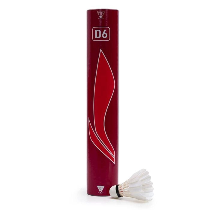 Li-Ning D6 Feathered Badminton Shuttlecock , 12 Pcs