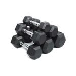 Premium Rubber Hex Dumbbell-30KG Pair