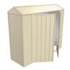 Build-a-Shed  0.8 x 2.3 x 2.1m  Gable Double Hinged Side Door Shed - Cream