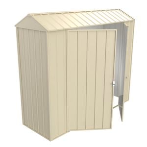Build-a-Shed  0.8 x 2.3 x 2.1m  Gable Double Hinged Side Door Shed - Cream