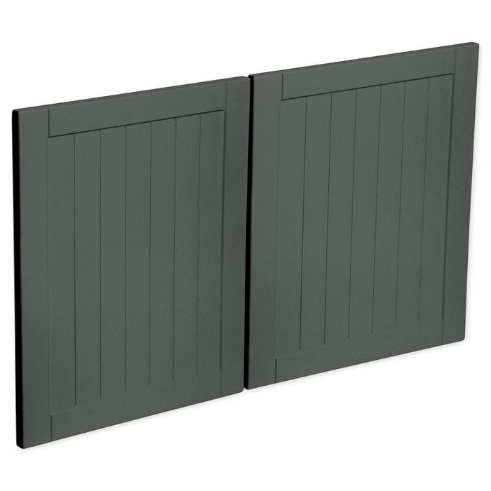 Kaboodle 1000mm Matchamisu Country Fridge Cabinet Doors - 2 Pack