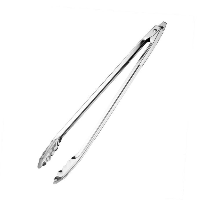 Vogue Kitchen Tongs Stainless Steel Locking Spring Loaded 405mm 16 Inch Professional Commercial Catering Bbq Utensil