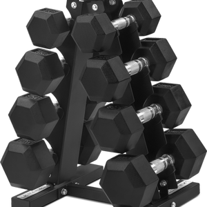 CORTEX Hex Dumbbell 56kg Set with Stand (4, 6, 8, 10kg Pairs)