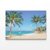 Palm Trees on The Sandy Beach in Hawaii  Print 100% Australian Made 50 x 40cm  (Acrylic)