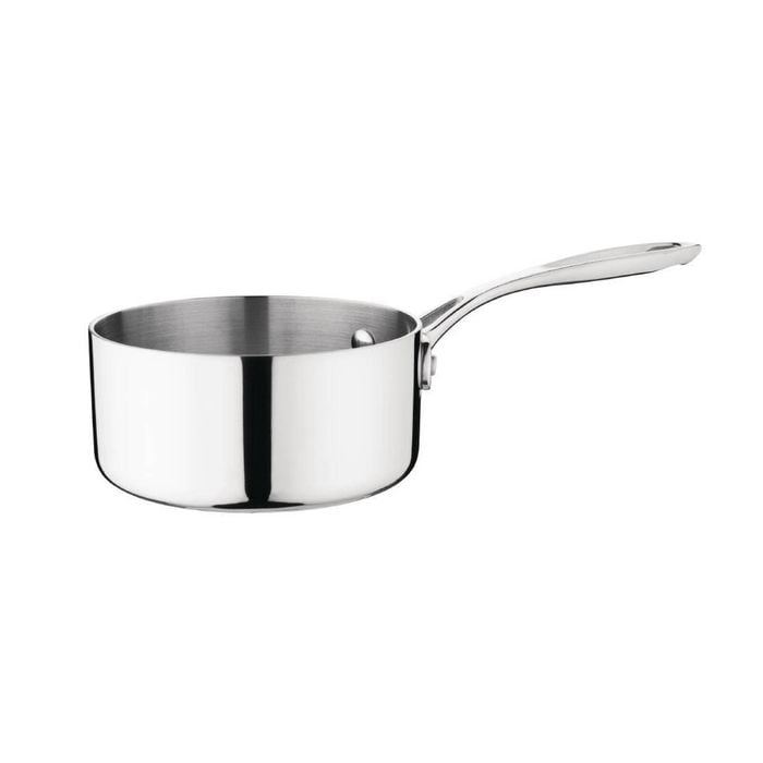 Vogue Saucepan Tri-wall Stainless Steel & Aluminium 140mm Commercial Cookware