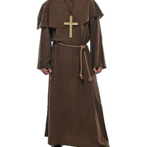 Friar Tuck Mens Brown Monk Costume - Standard