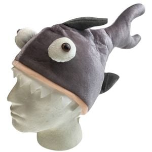 SHARK HAT Costume Accessory Fish Halloween Fancy Dress Up Party  Cap Headgear