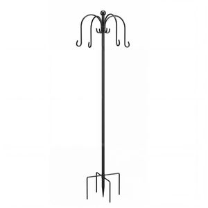 Toque Bird Feeder Pole Station Hanging Stand Adjustable 8 Hooks Outdoor 224cm