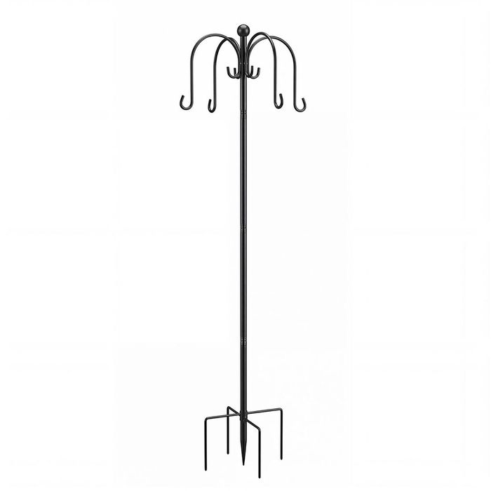 Toque Bird Feeder Pole Station Hanging Stand Adjustable 8 Hooks Outdoor 224cm