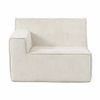 Grumpi Furniture Right Loungi Armchair - Snow Velvet Oat