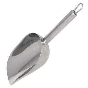 Olympia Ice Scoop Stainless Steel Heavy Duty Perforated Small 190x60mm