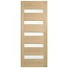 Corinthian 2340 x 820 x 40mm Entrance Door Blonde Oak Clear Glass AWO52G